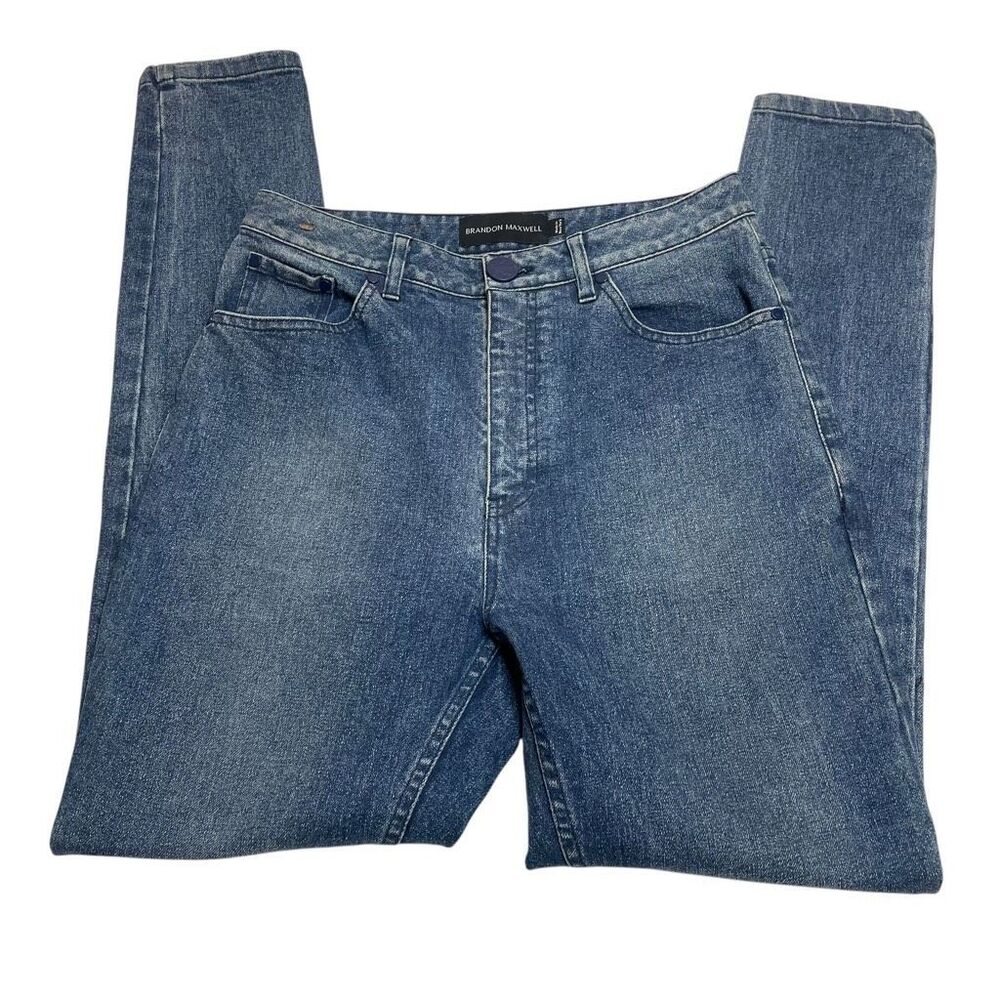 Brandon Maxwell High Rise Medium Wash Jeans size 28 - Picture 3 of 12